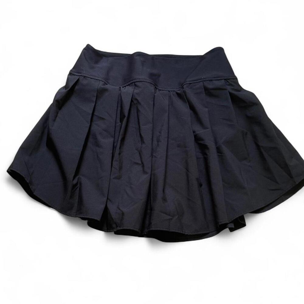 Black stretchy tennis skirt #tennisskirt
